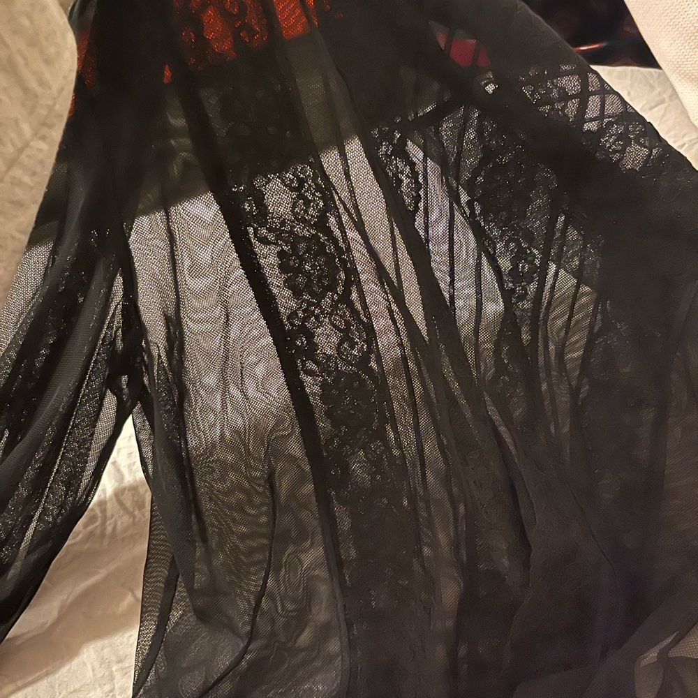 Vince Camuto Sheer Lace Dress Shirt